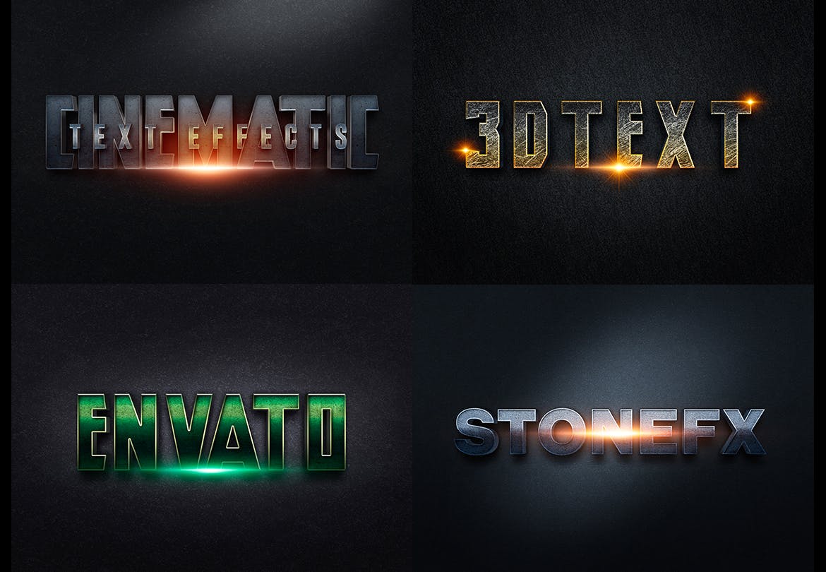 3D酷炫文本特效样式4