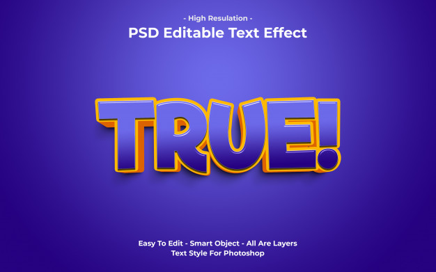 有趣的文本效果模板[PSD]