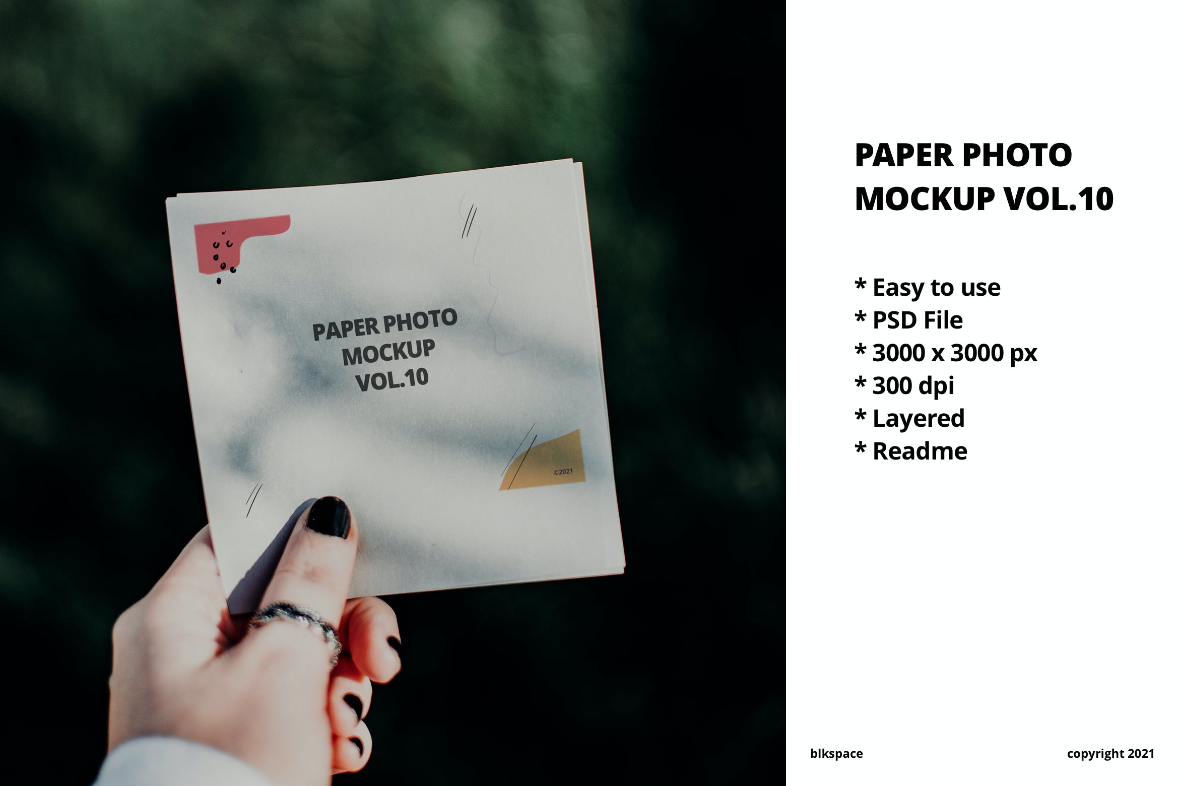 纸张照片展示样机v10 Paper Photo Mockup Vol.10