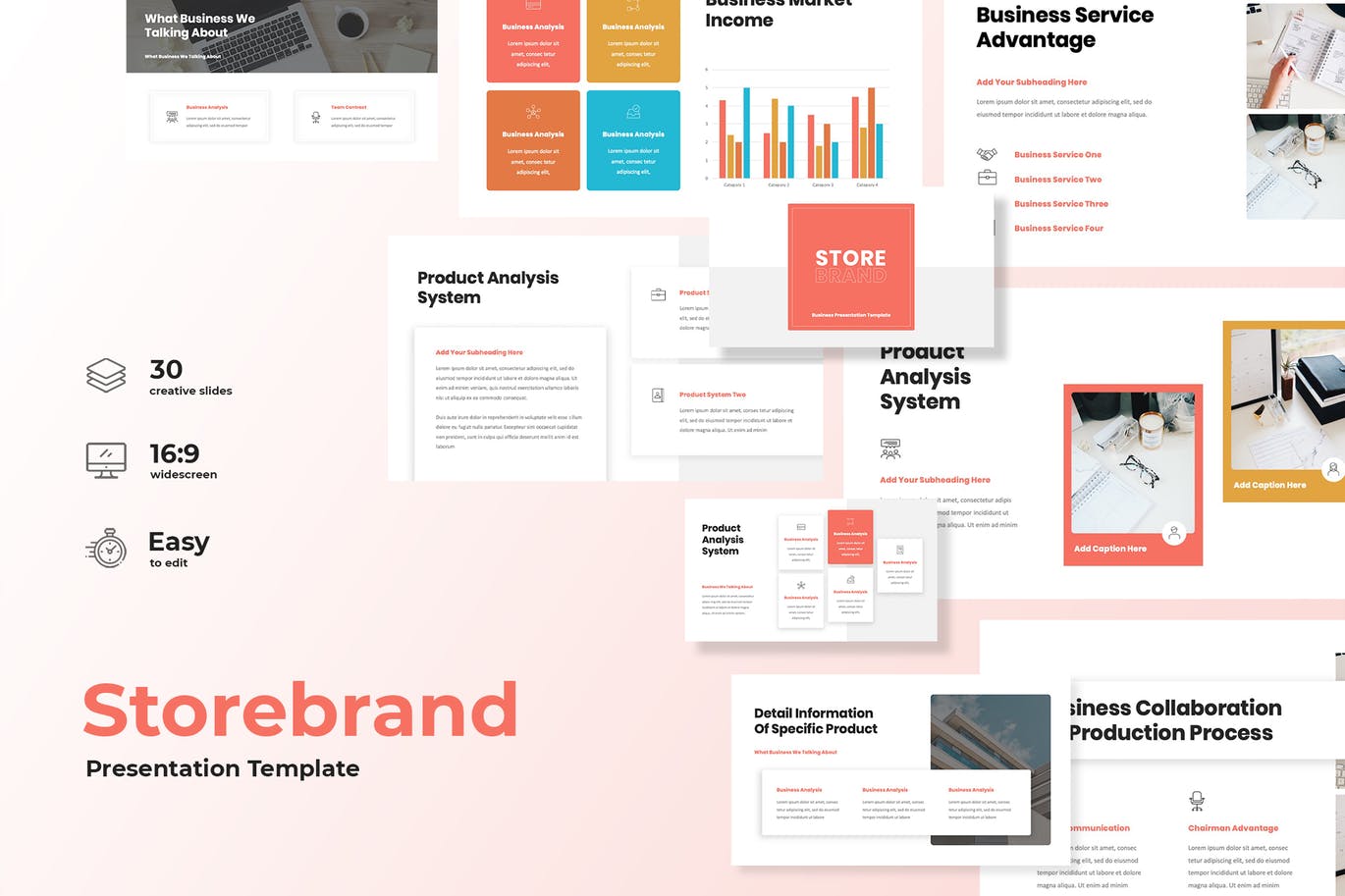 简单简约大气产品介绍品牌PPT模版