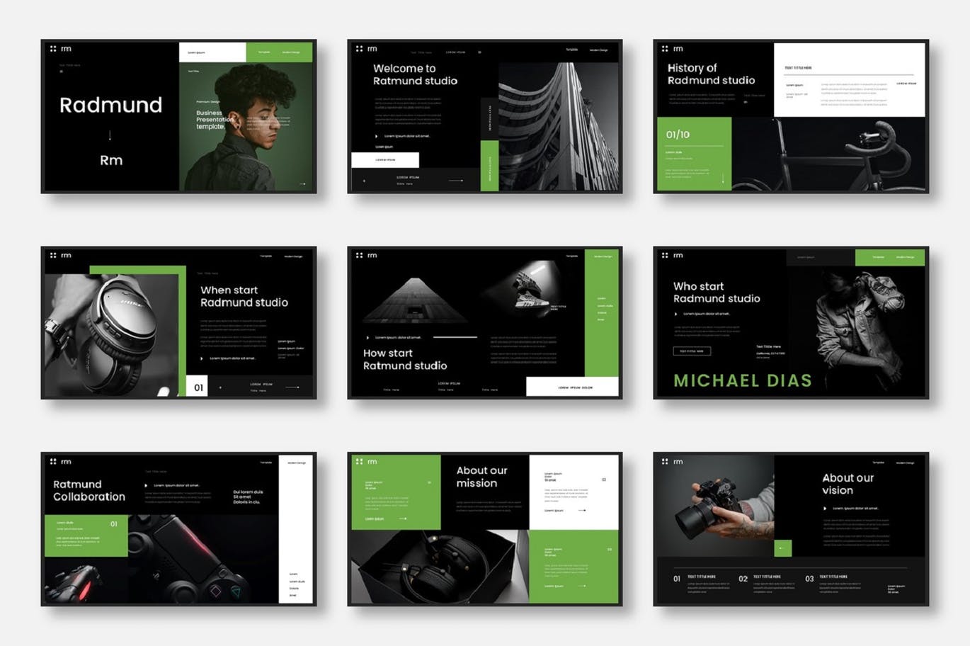 高品质的多用途时尚高端配色powerpoint大数据幻灯片演示模板（pptx）