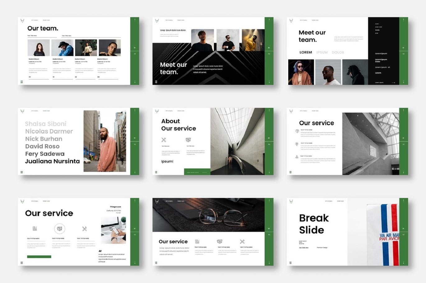 时尚优雅简约商务风工作总结powerpoint幻灯片演示模板（pptx）