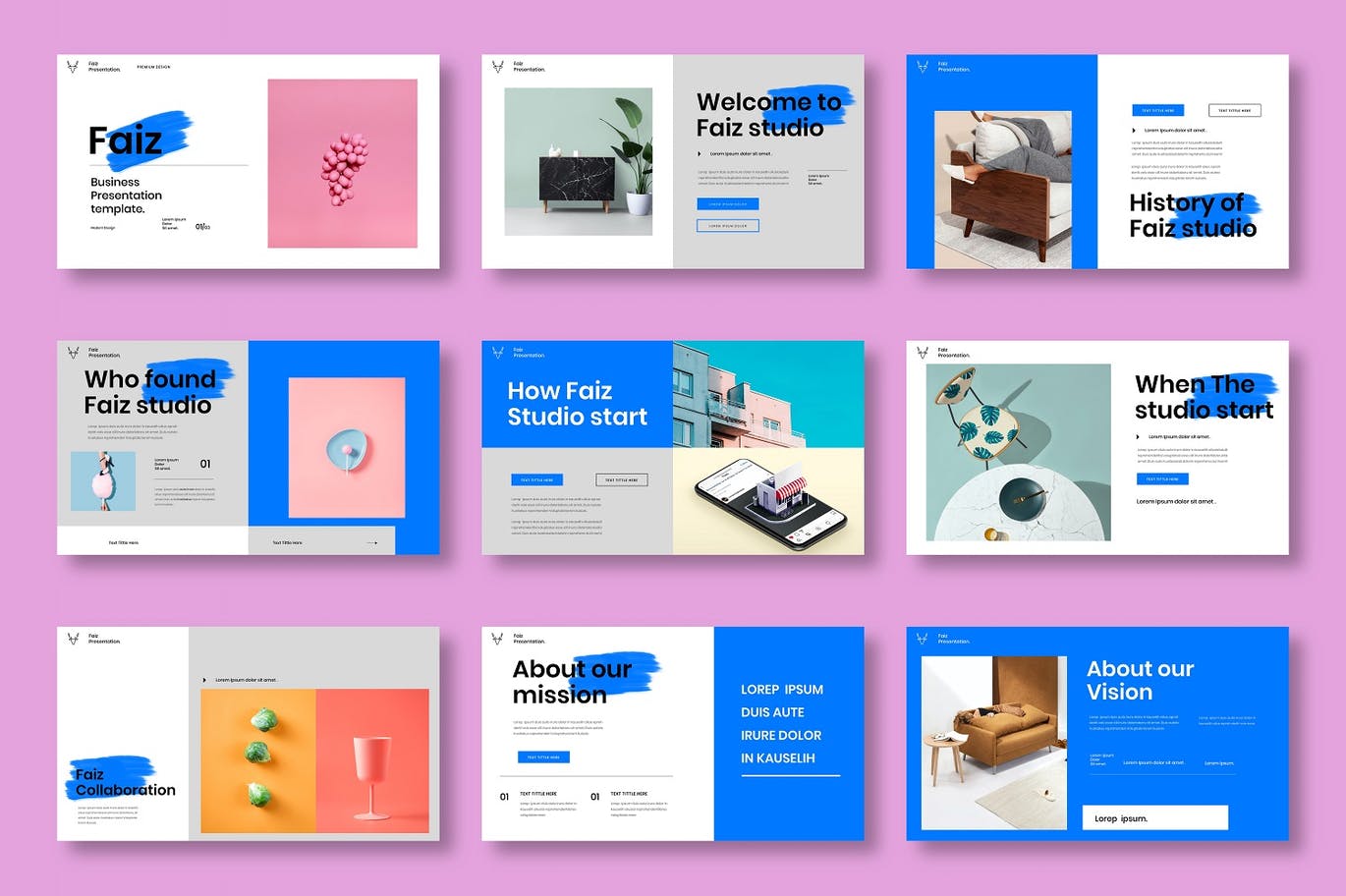 创意视觉广告公司PPT模板