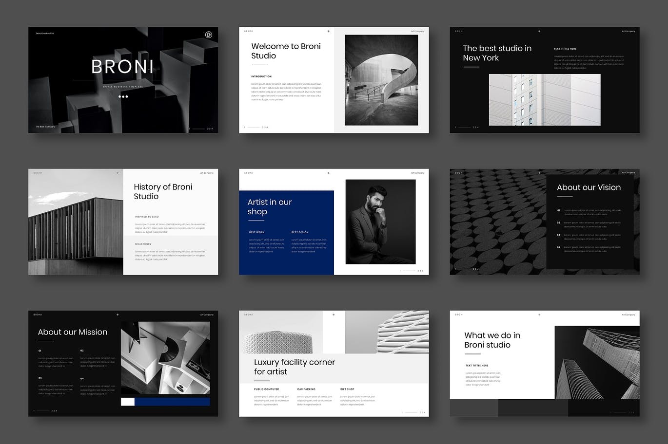 广告摄影公司PPT模板