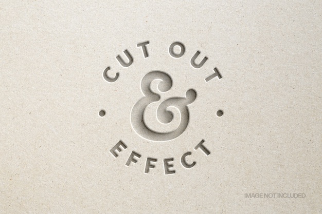 印刷剪纸效果的字体样式[PSD]