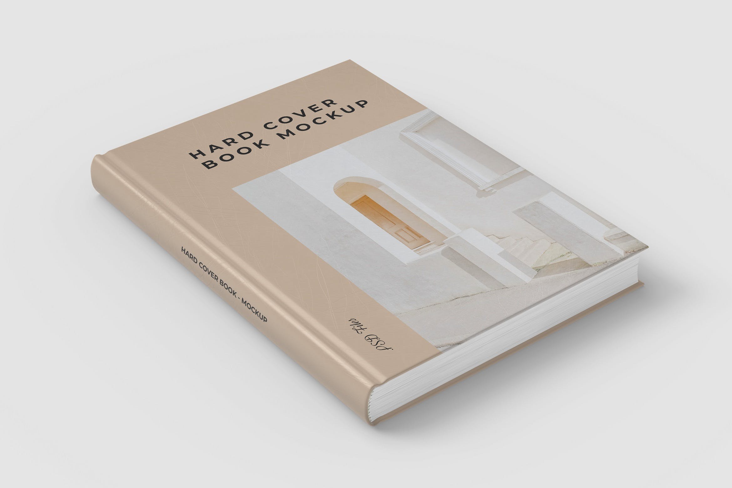 精装书封面设计展示样机 Hard Cover Book Mockups