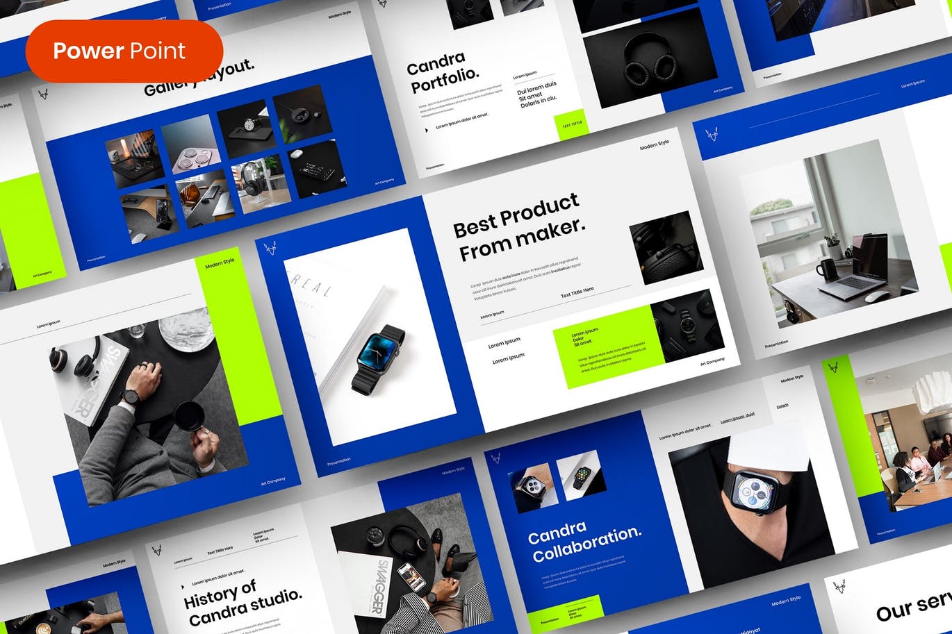 高品质的专业时尚高端商业商务powerpoint幻灯片演示模板（pptx）