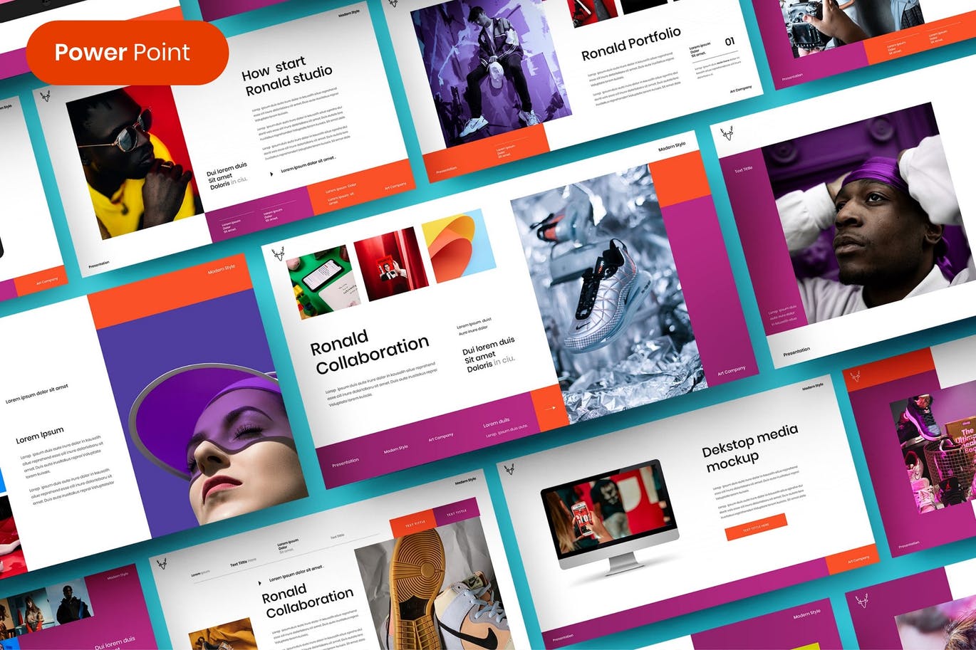 时尚高端清新简约多用途的商业商务质感提案powerpoint幻灯片演示模板（pptx）