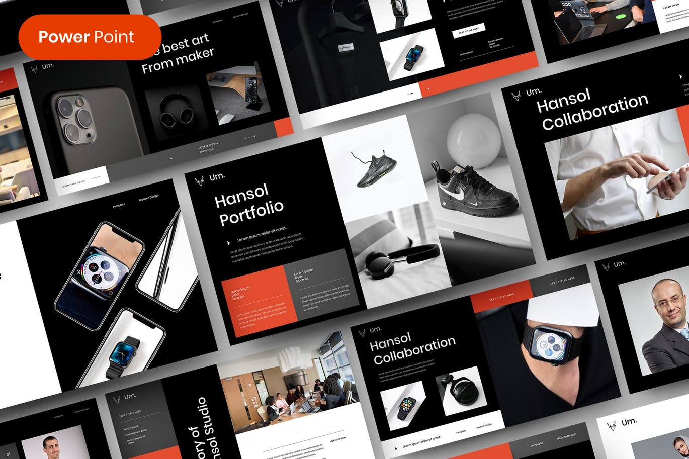 高端商业商务提案powerpoint幻灯片演示模板（pptx）