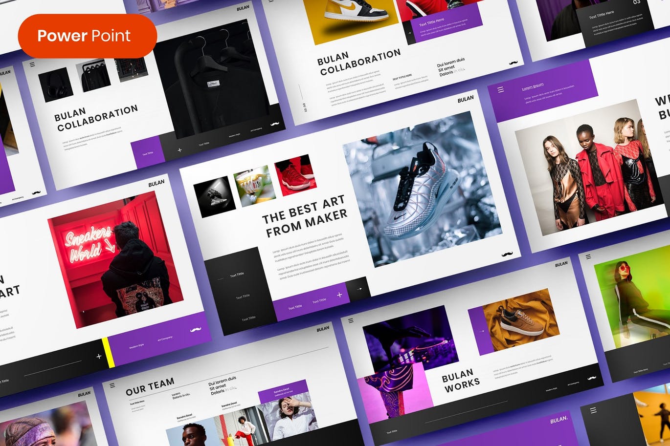 清新时尚高端简约多用途的高品质商业商务powerpoint幻灯片演示模板（pptx）