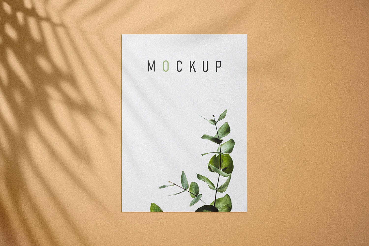 纸张宣传单设计样机-俯视图 Flyer Mockup