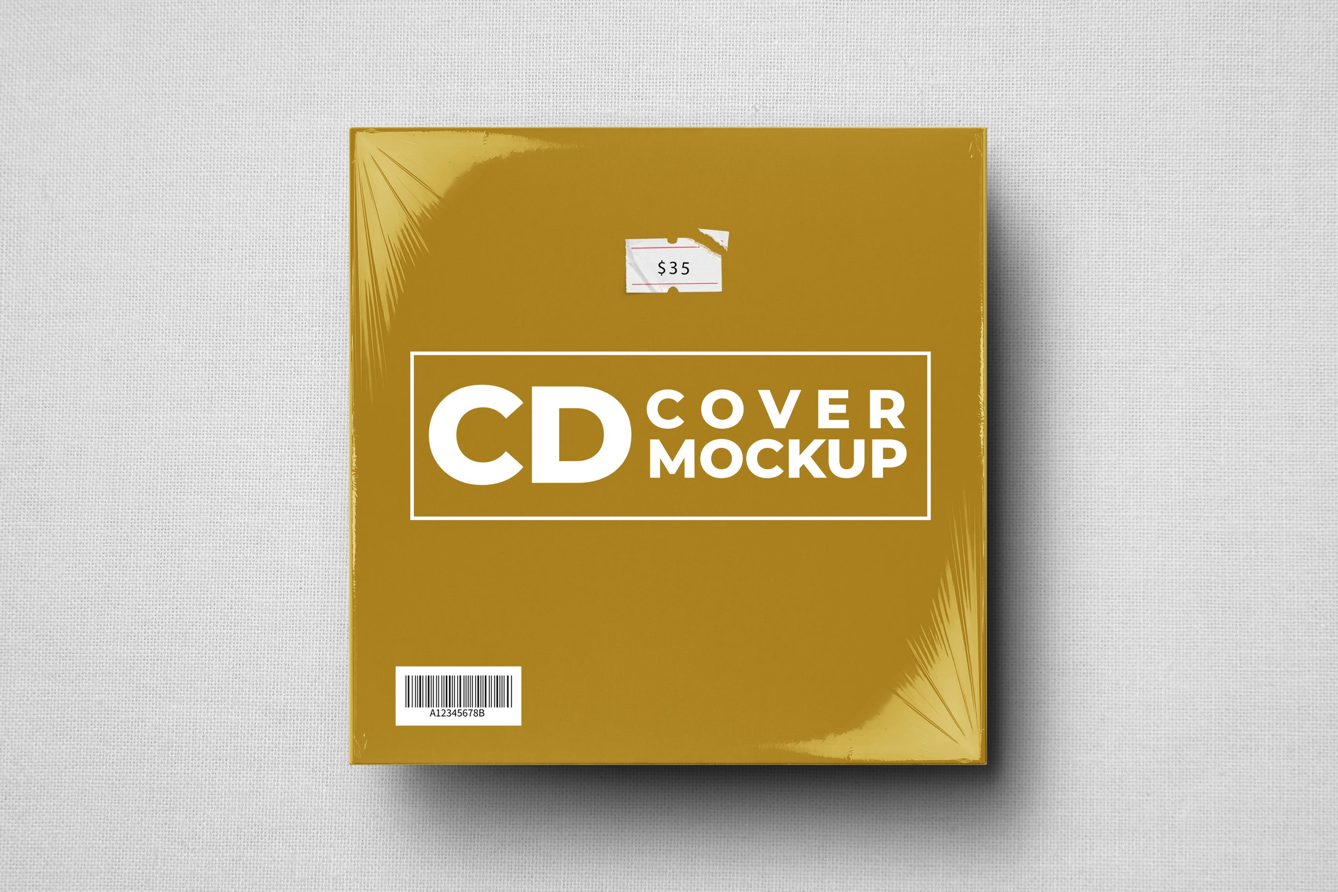 经典欧美CD光盘封面广告印刷设计模型 CD Cover Mockup