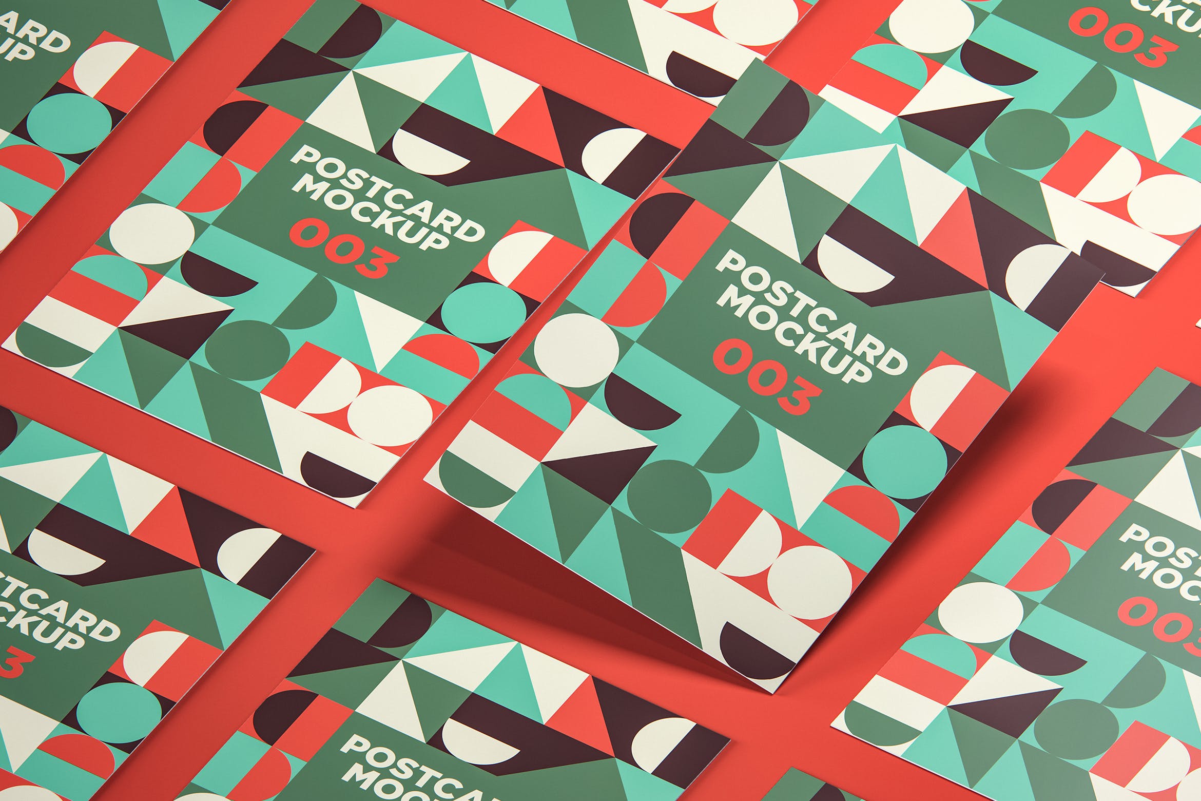 明信片设计效果图样机v03 Postcard Mockup 003