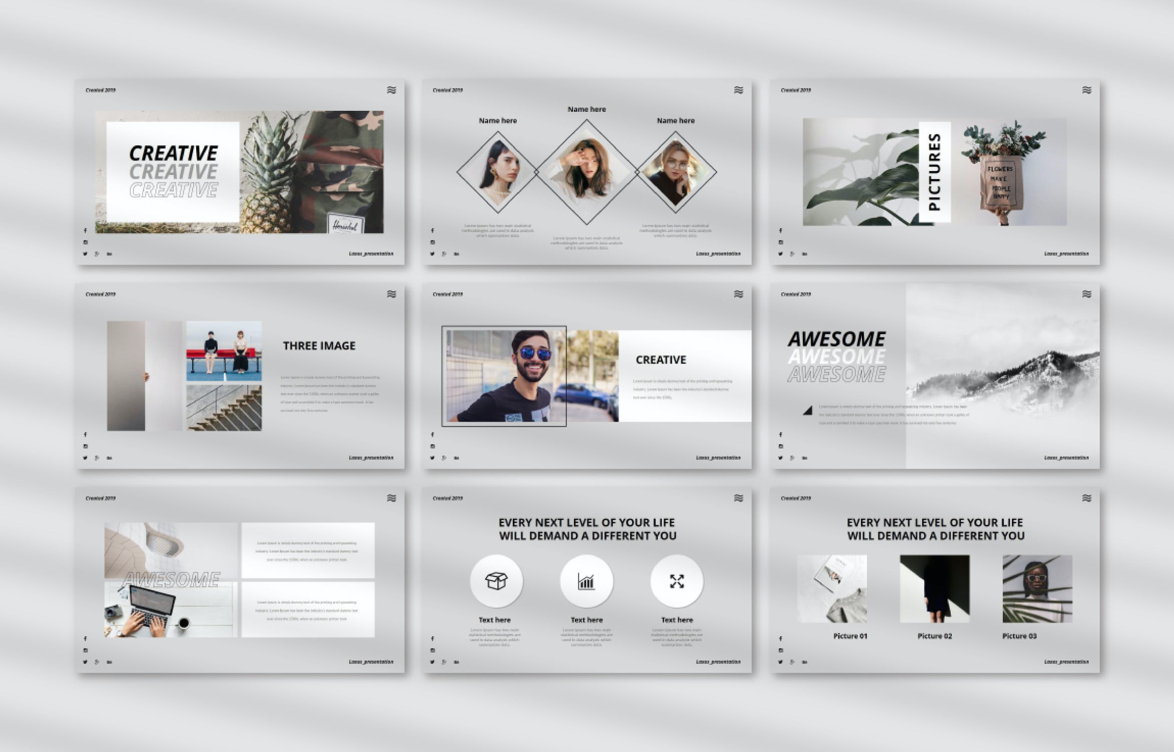 时尚优雅的PPT模板