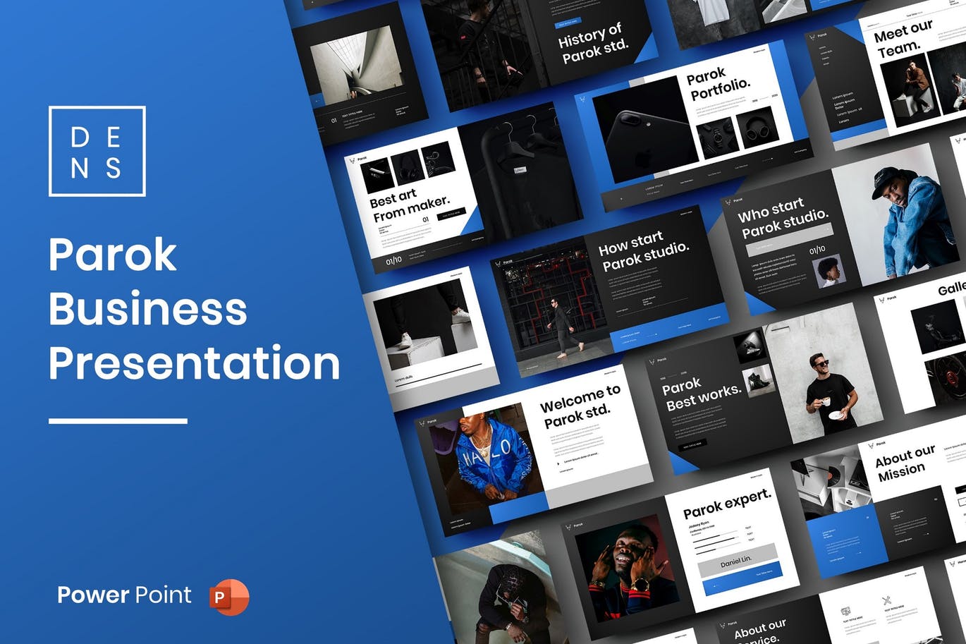 高端时尚简约多用途商业商务质感powerpoint幻灯片演示模板（pptx）