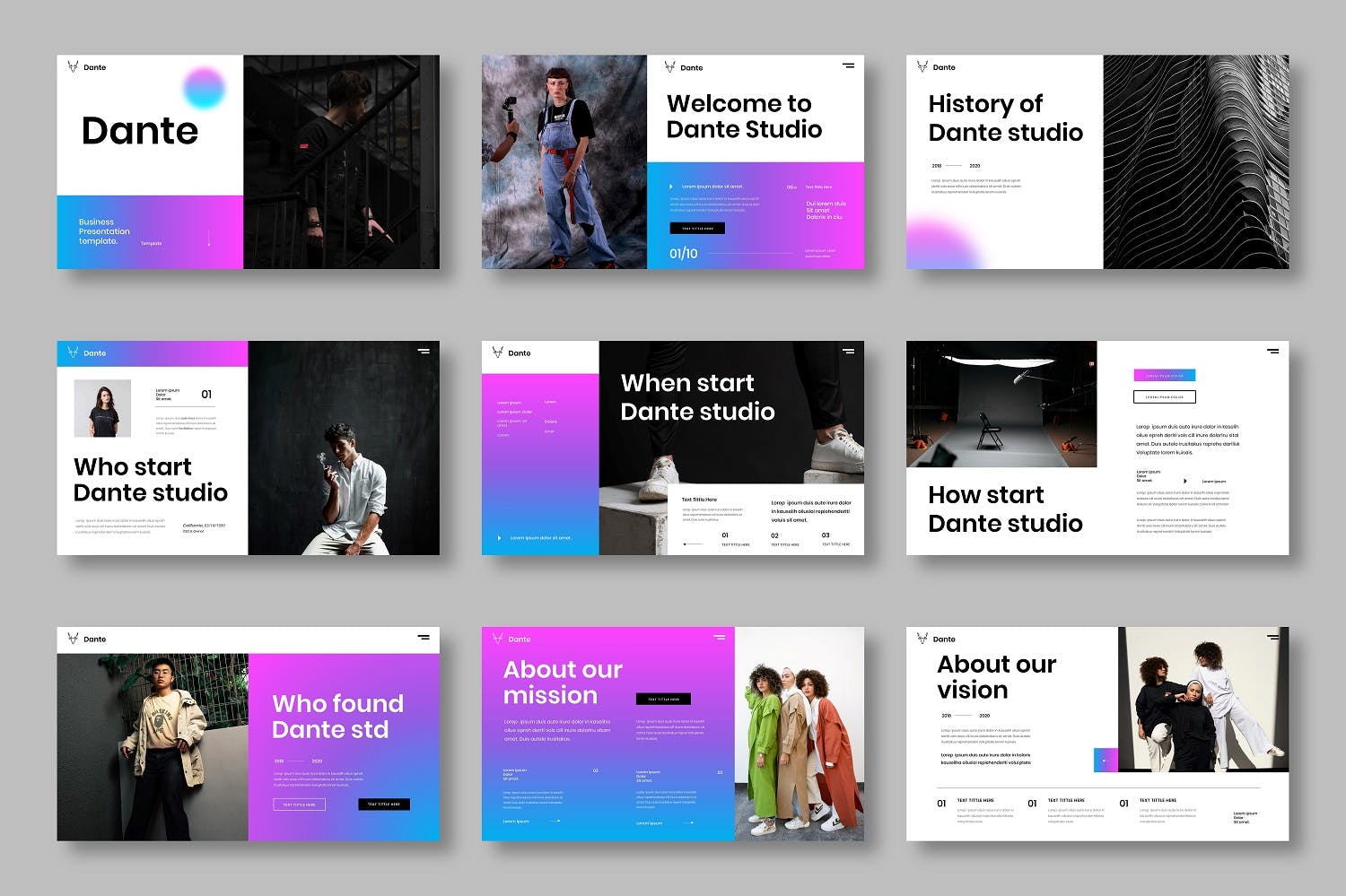 Dante – 精美商务演示模板