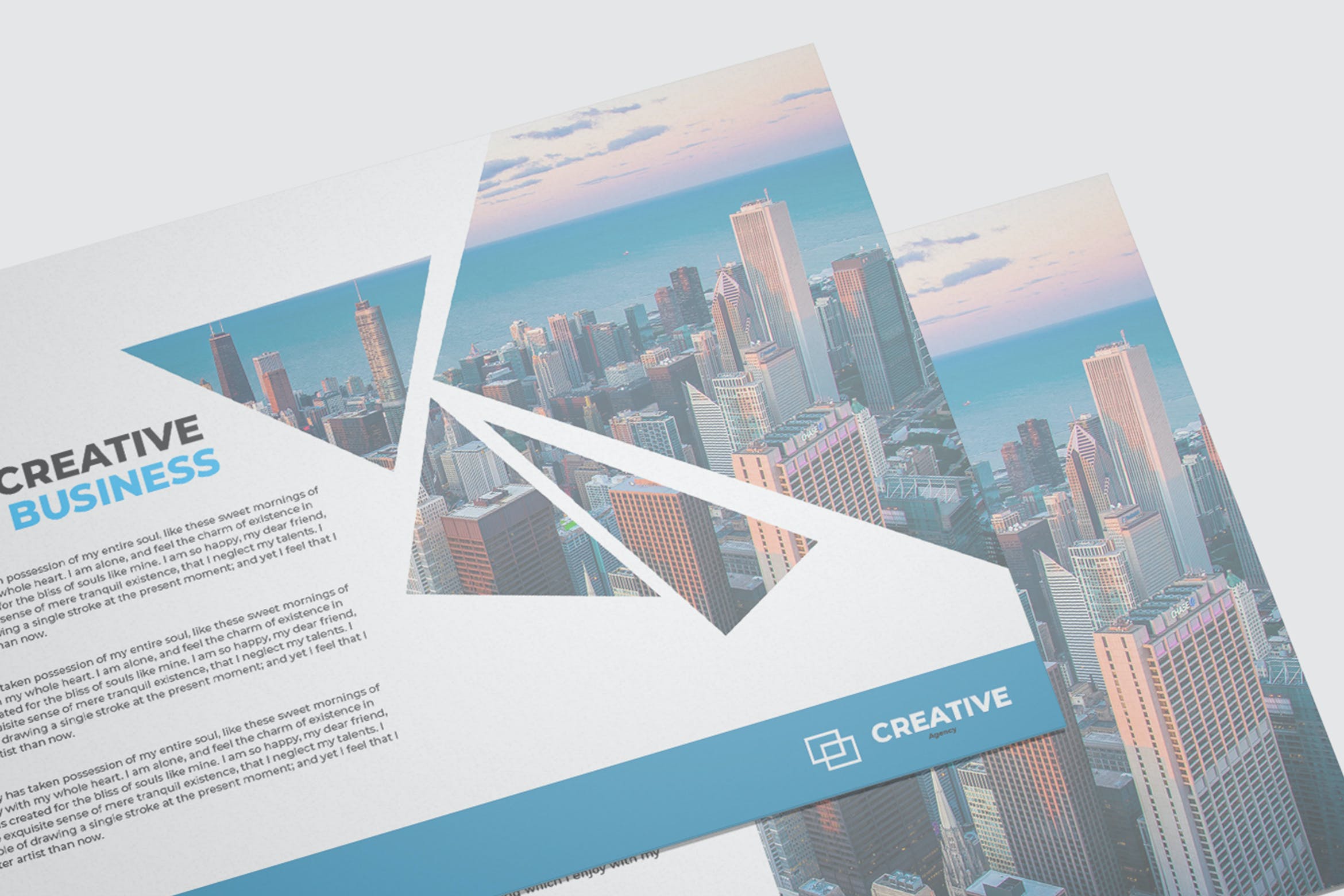 商业明信片设计样机模板 Business Postcard Mockup Template