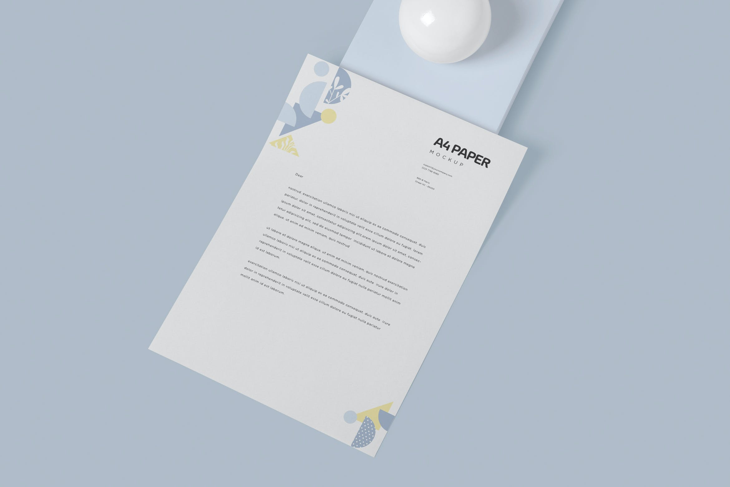 4个A4尺寸纸张效果图展示样机 4 A4 Size Paper Mock Ups