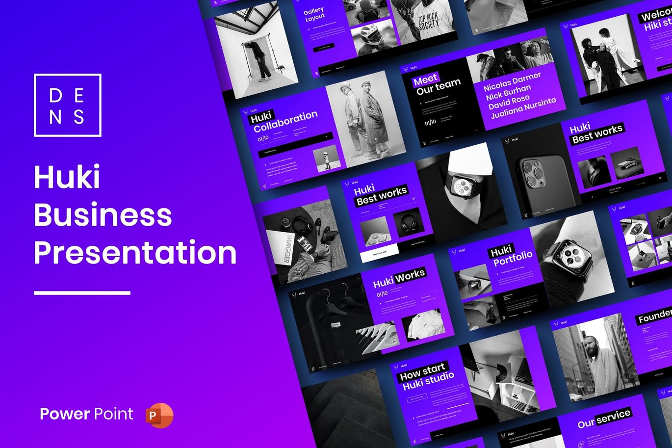 时尚高端绚丽的高品质商业商务powerpoint幻灯片演示模板（pptx）