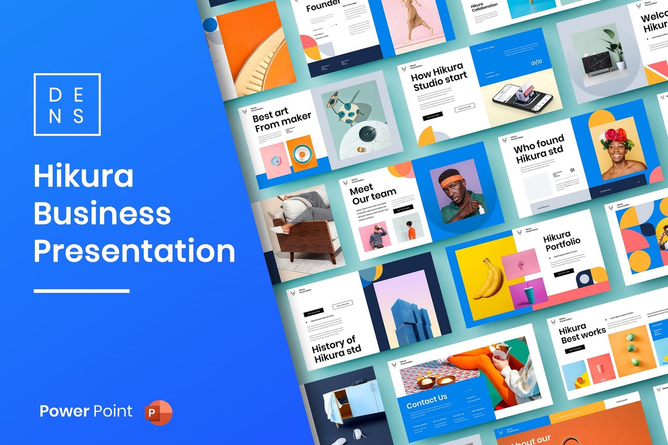 清新简约时尚高端多用途的商业商务powerpoint幻灯片演示模板（pptx）