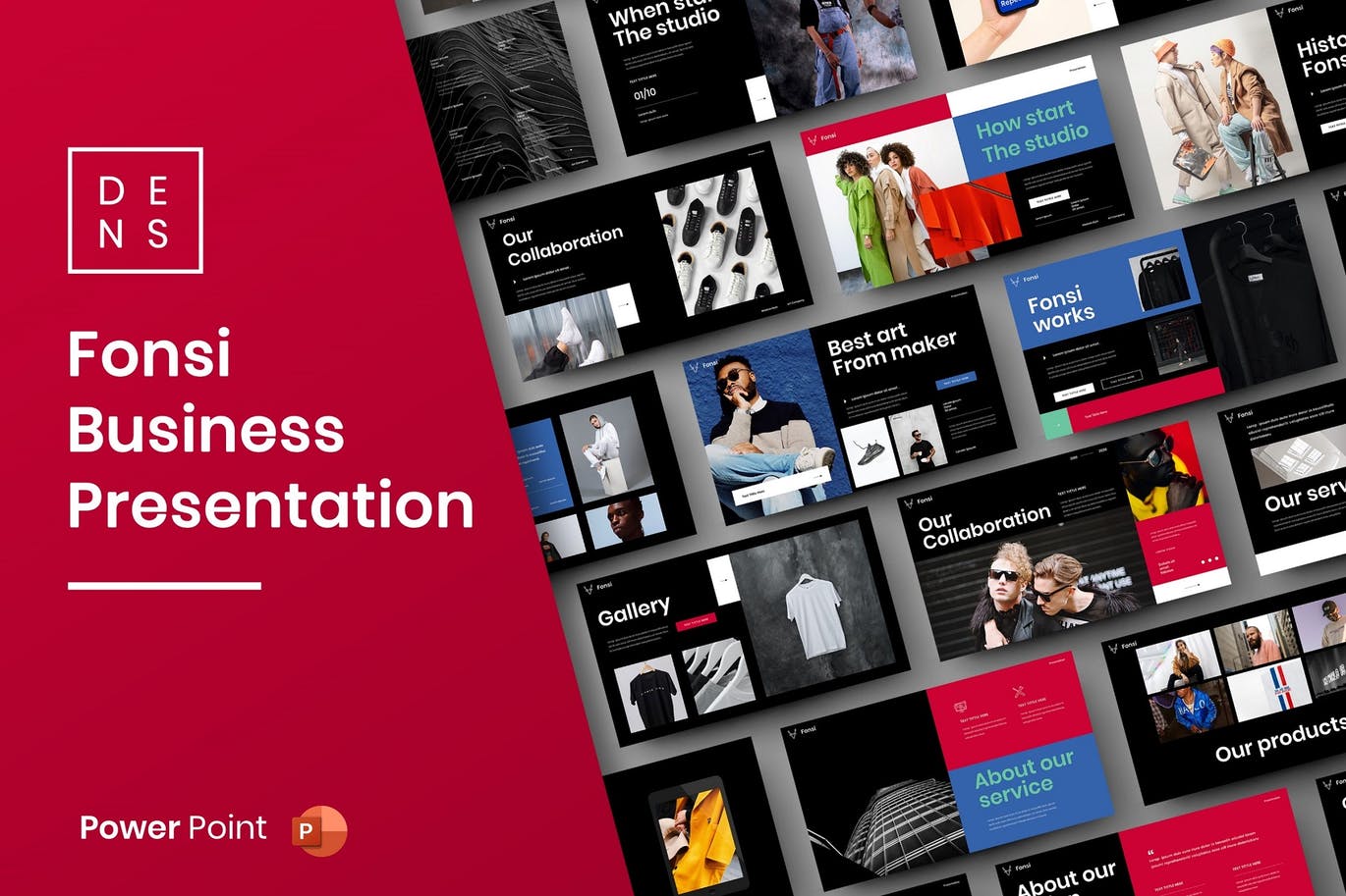 时尚高端专业多用途的高品质商业商务powerpoint幻灯片演示模板（pptx）