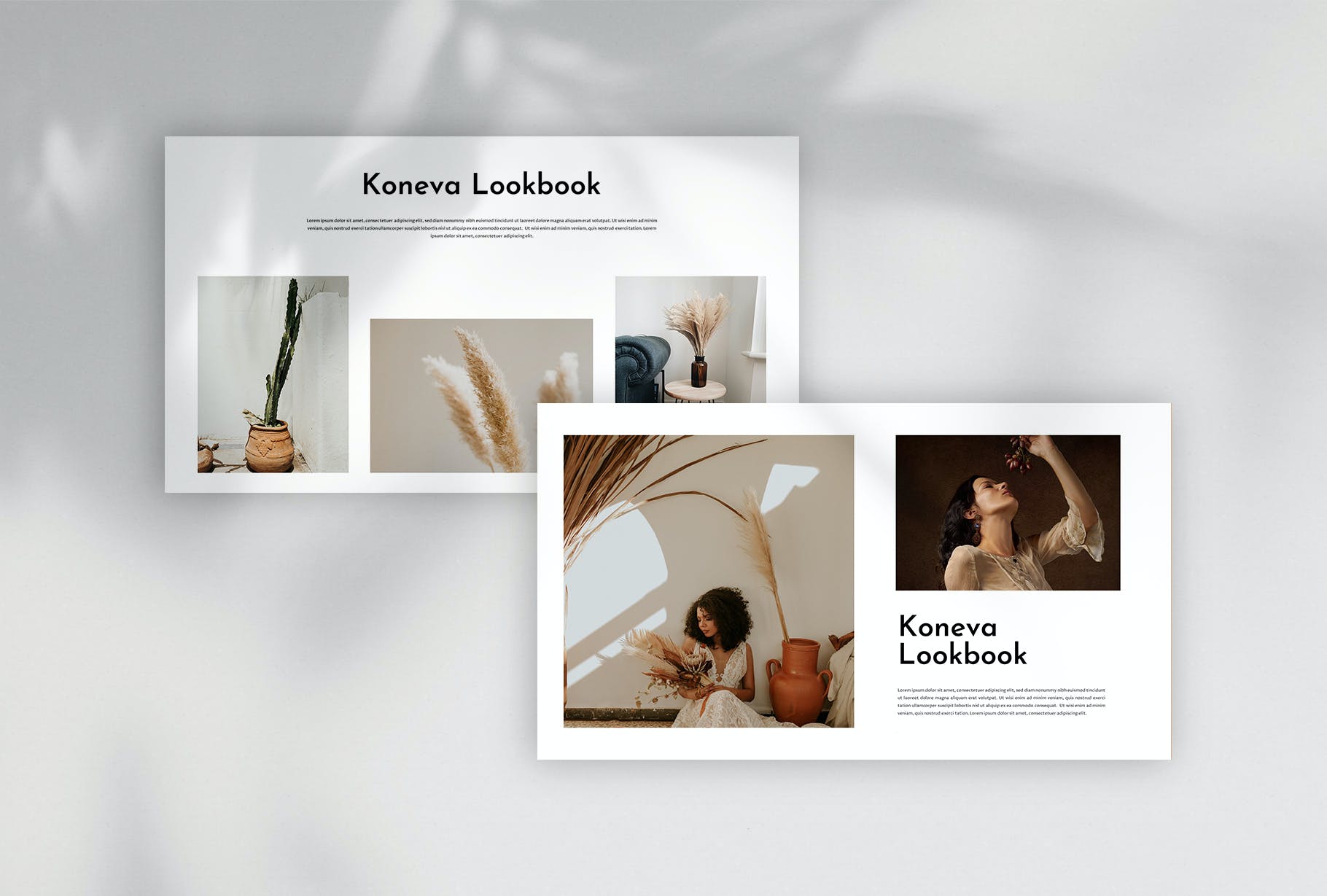 简约的品牌设计展示PPT模板