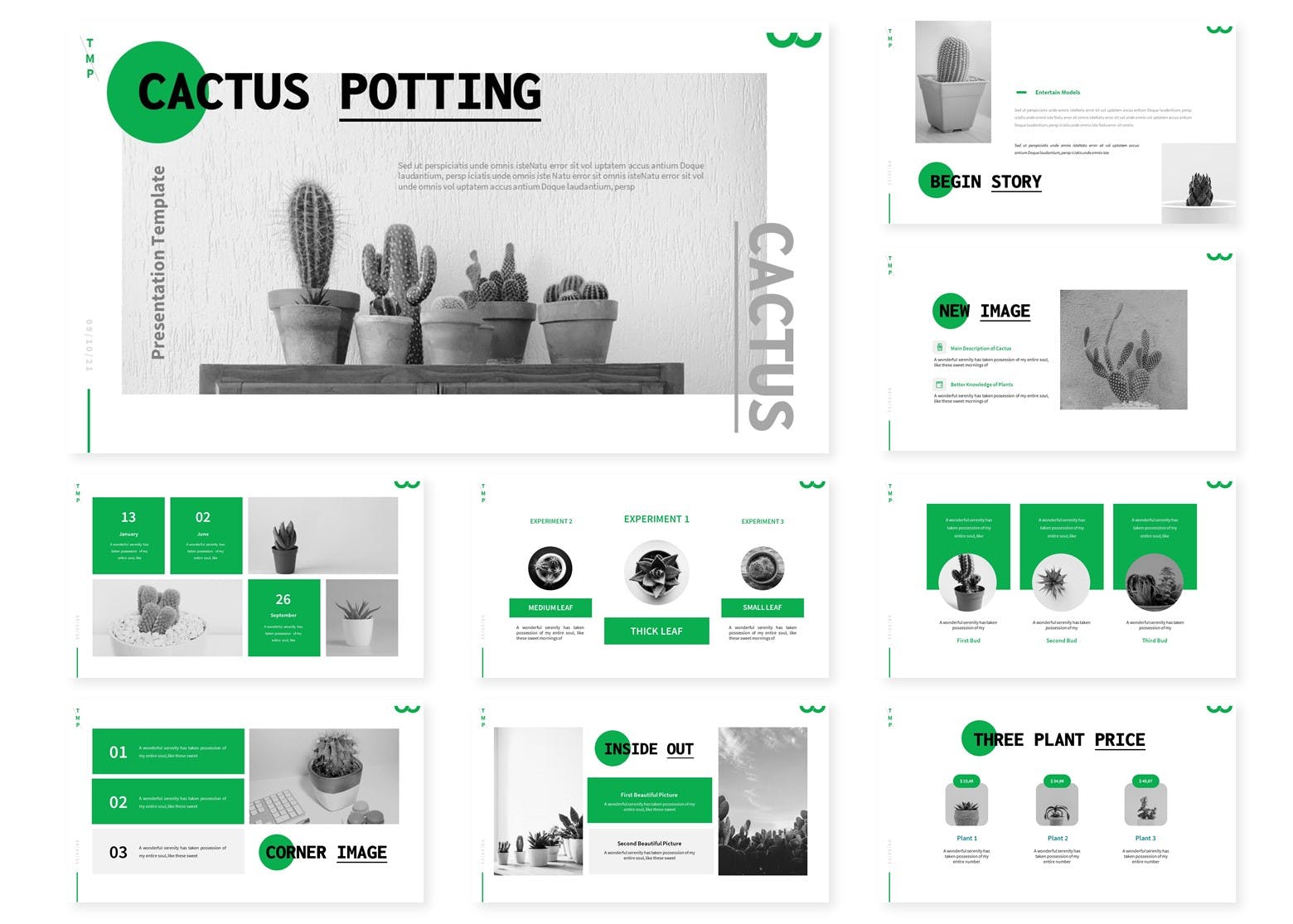 绿色企业PPT模板下载