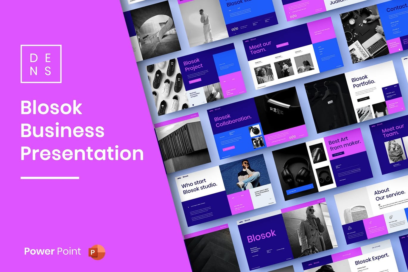 清新时尚高端简约多用途的商业商务powerpoint幻灯片演示模板（pptx）