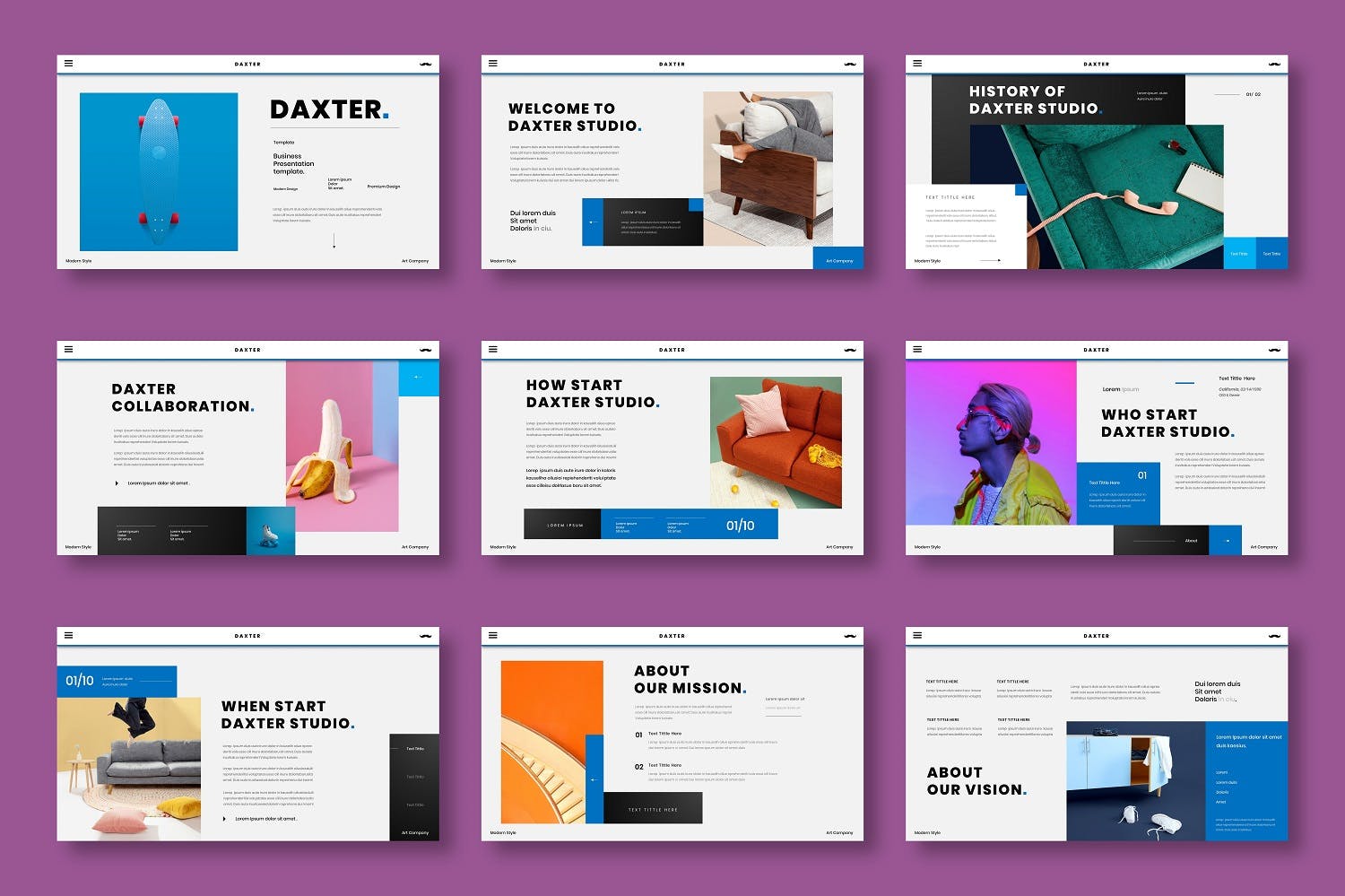 创意机构PPT模板