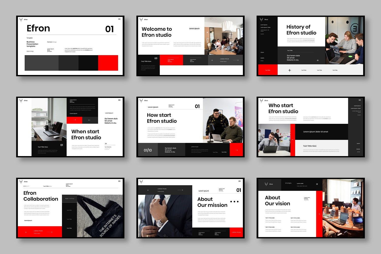 酷炫企业PPT模板