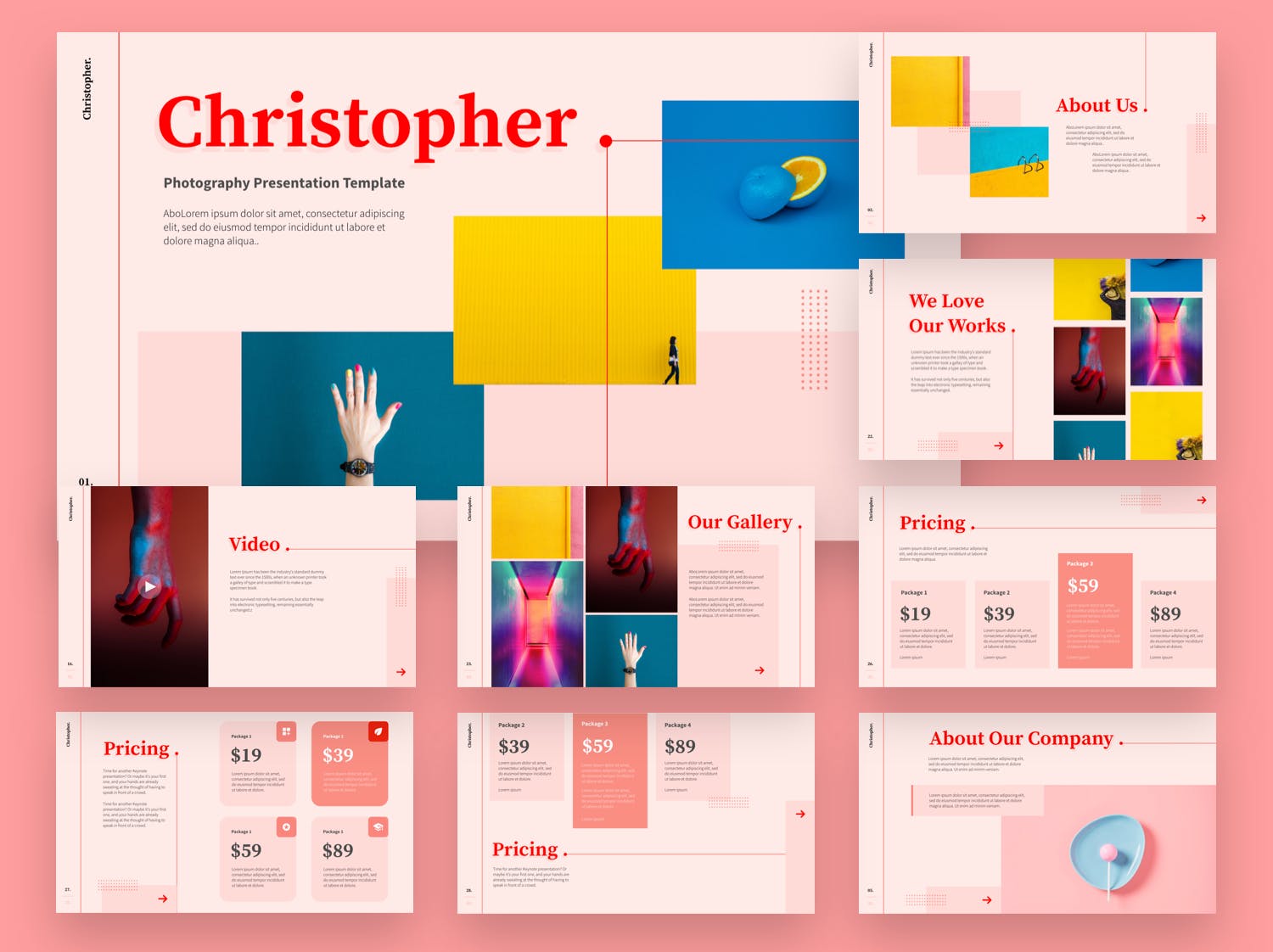 时尚个性的PPT模板