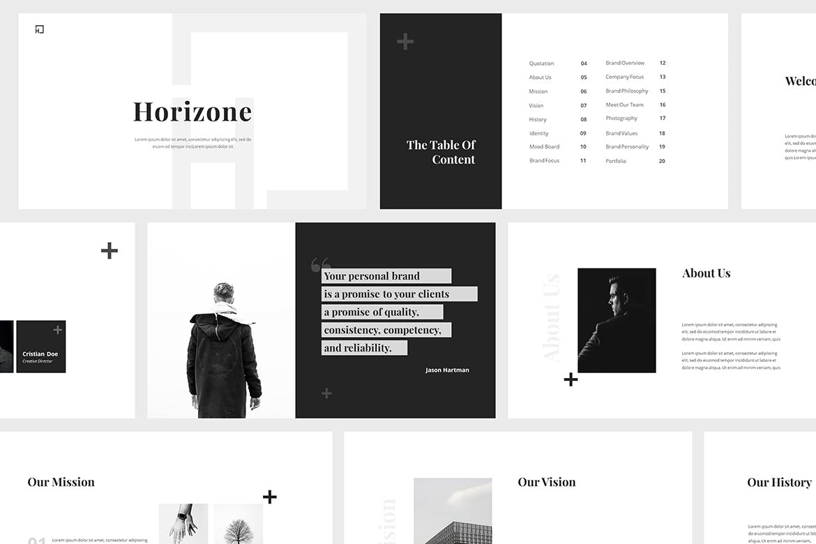 品牌指南简约PPT模板