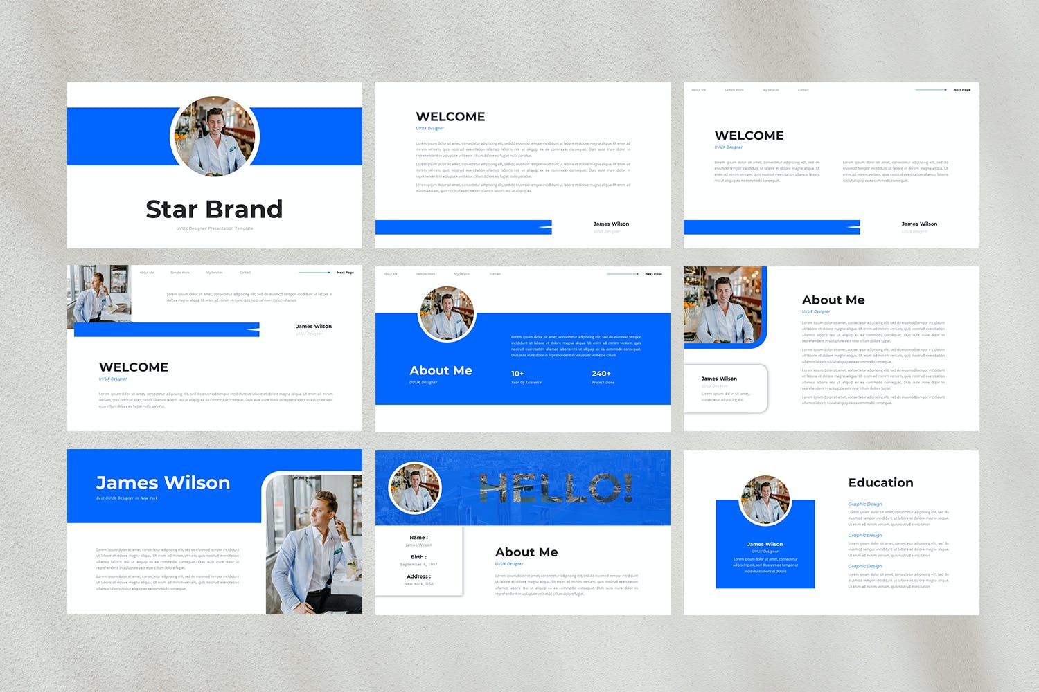 UI/UX设计师PPT模板