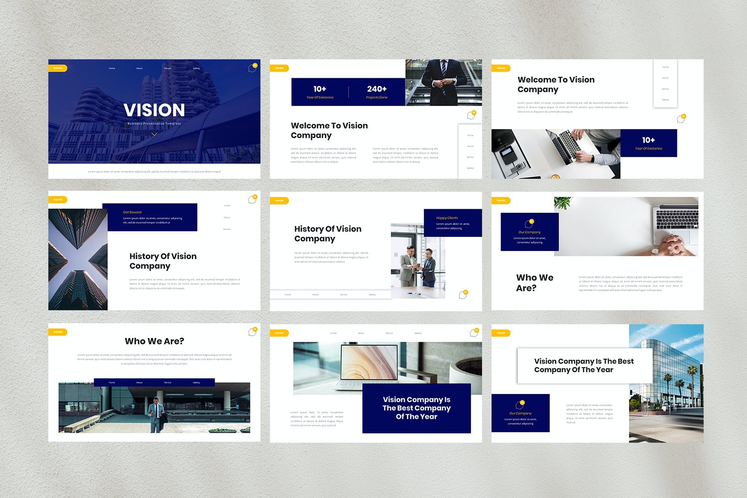独特的商务演示模板