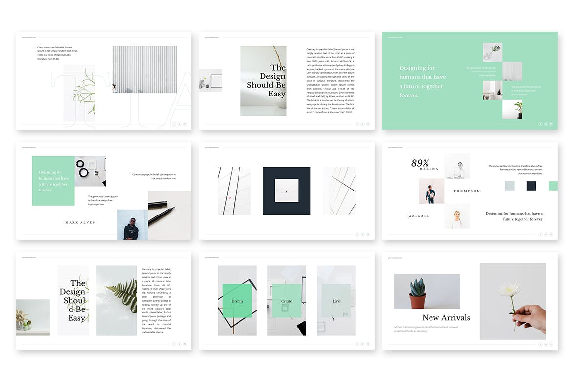 Meutia -极简布局精美ppt模板