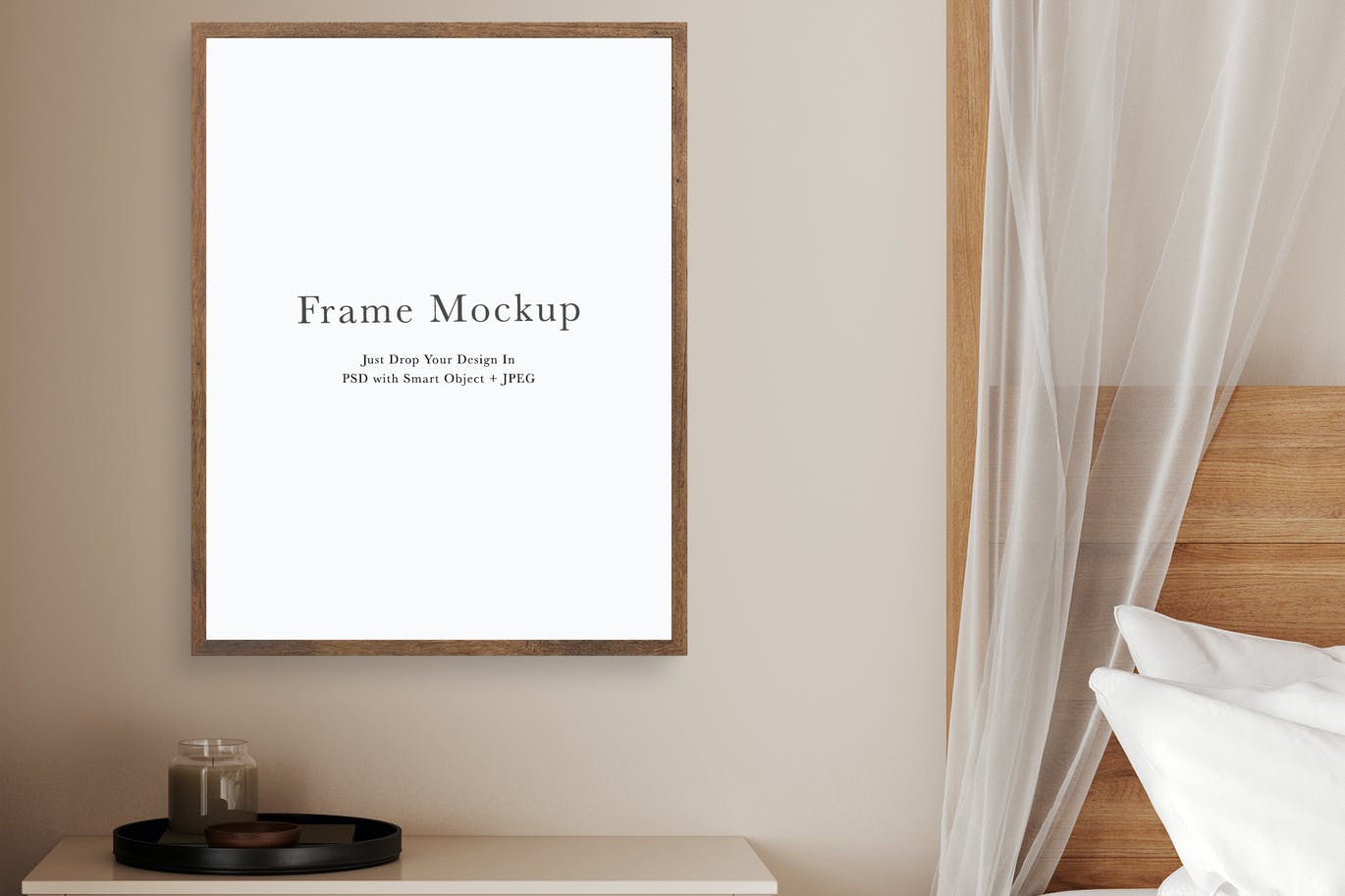 室内背景照片作品展示相框画框样机模板#2381 Frame Mockup #2381, Interior Mockup