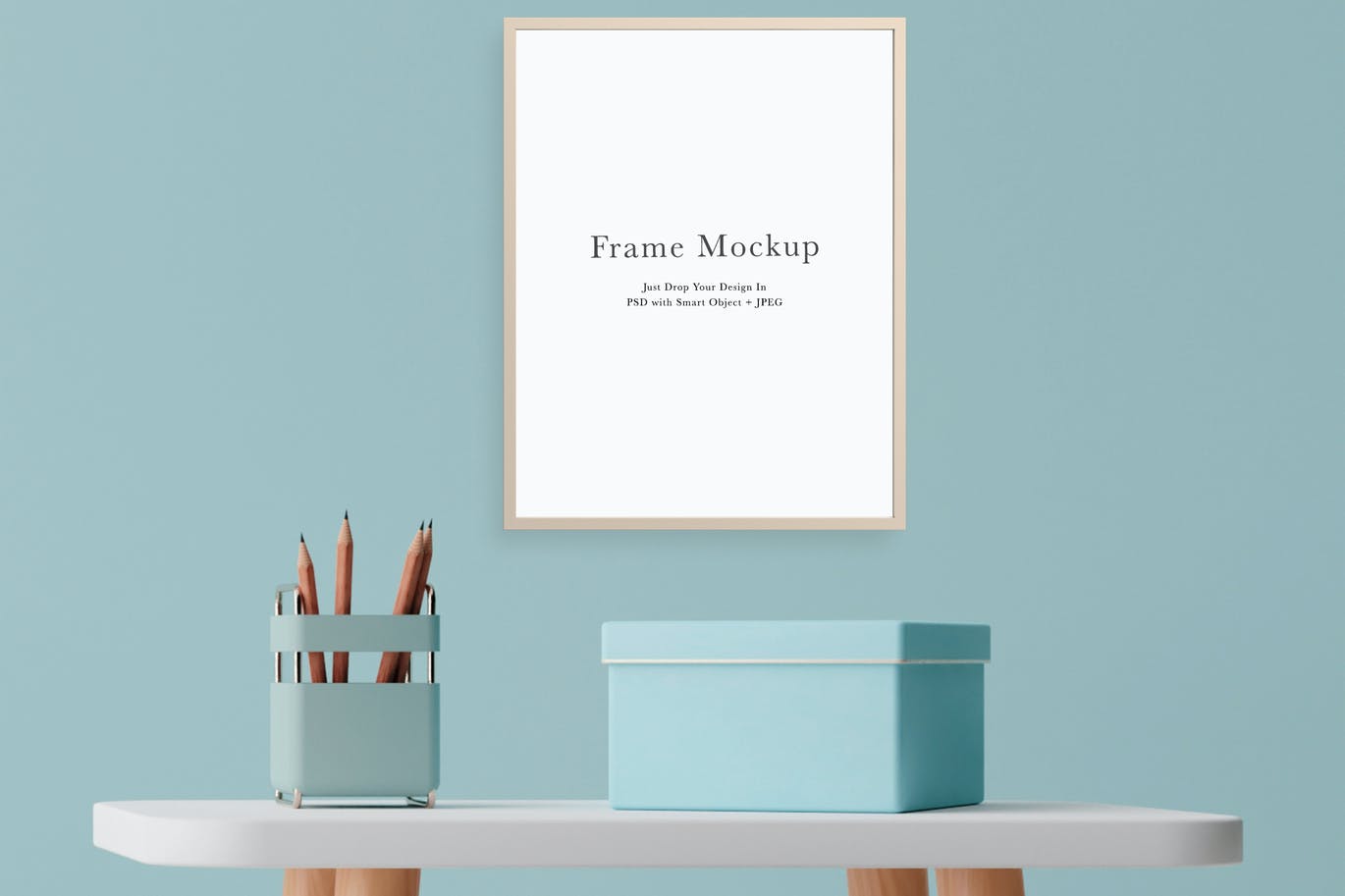 室内背景照片作品展示相框画框样机模板#2445 Frame Mockup #2445, Interior Mockup