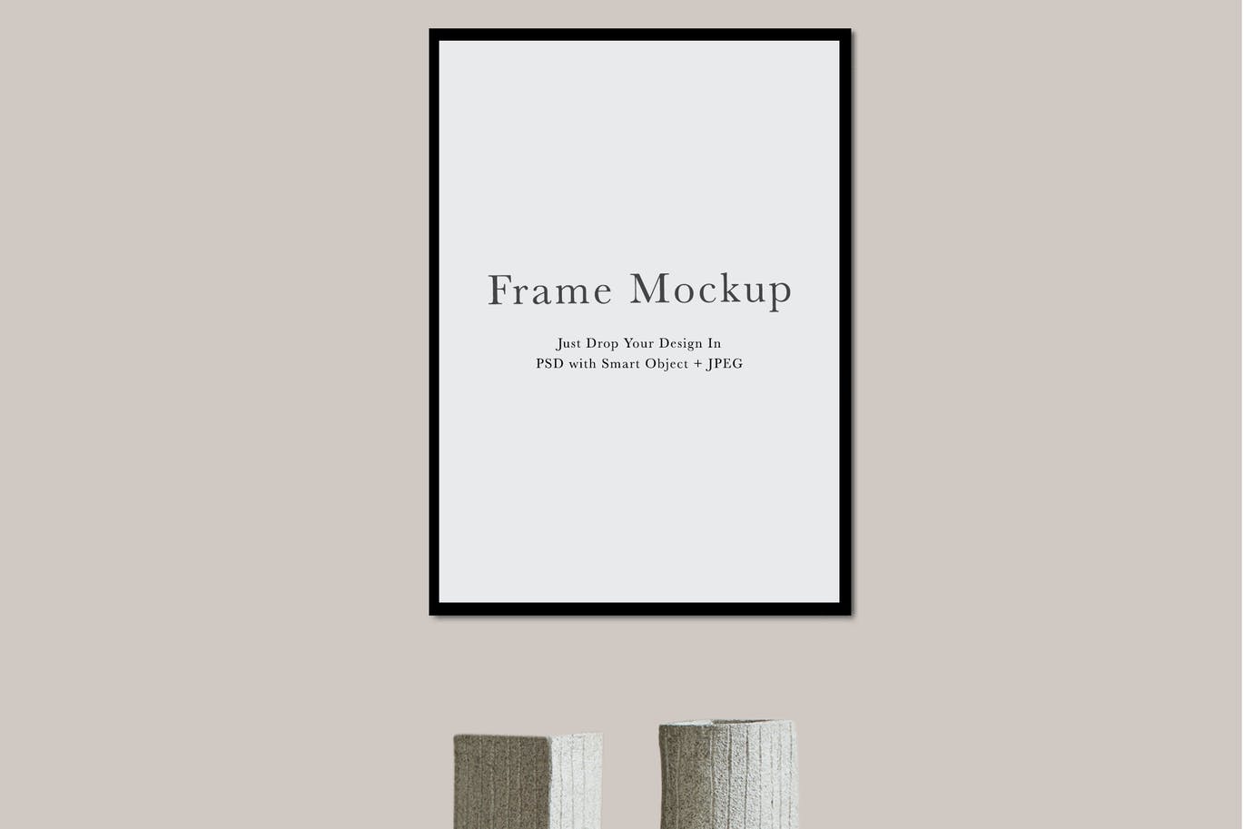 室内背景照片作品展示相框画框样机模板#2460 Frame Mockup #2460, Interior Mockup