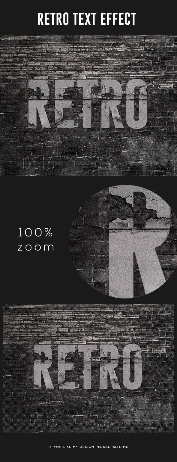 裂纹纹理文字效果psd素材