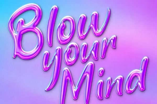 光泽全息文字和Logo效果psd素材