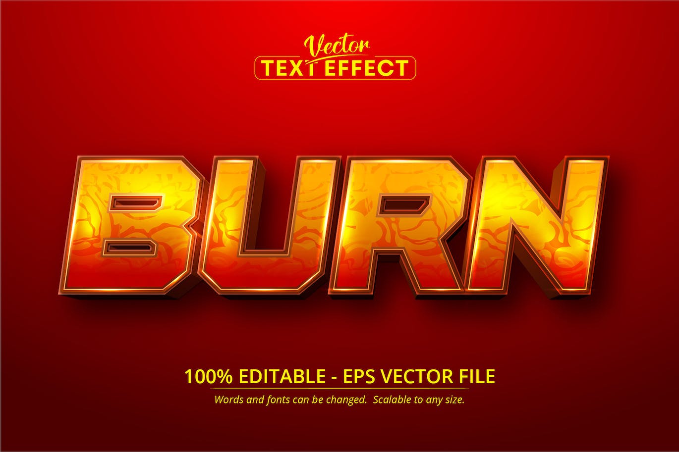 卡通风格可编辑文本效果，字体样式