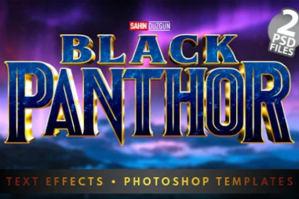 酷炫电影海报设计字体特效图层样式下载（PSD）