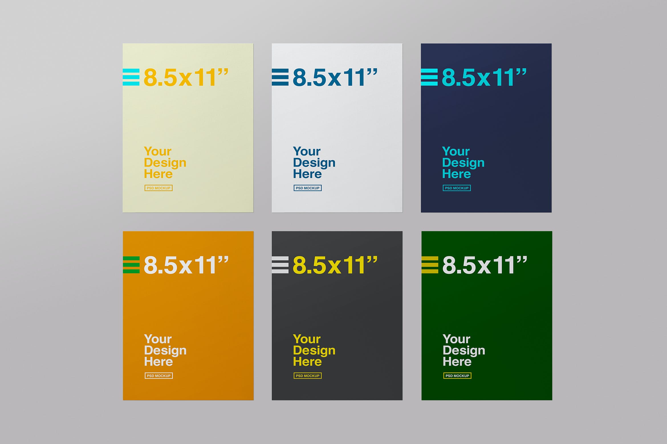 美国信件&信纸效果图样机 US Letter Mockups