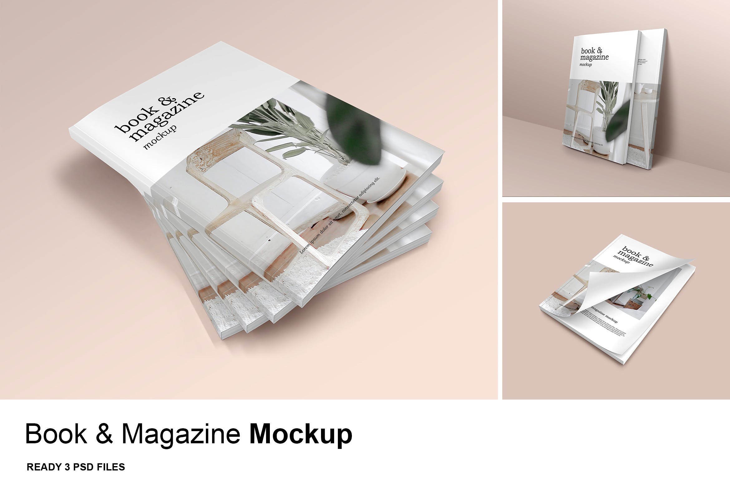 书刊杂志设计样机模板v2 Book & Magazine – Mockup Vol. 2