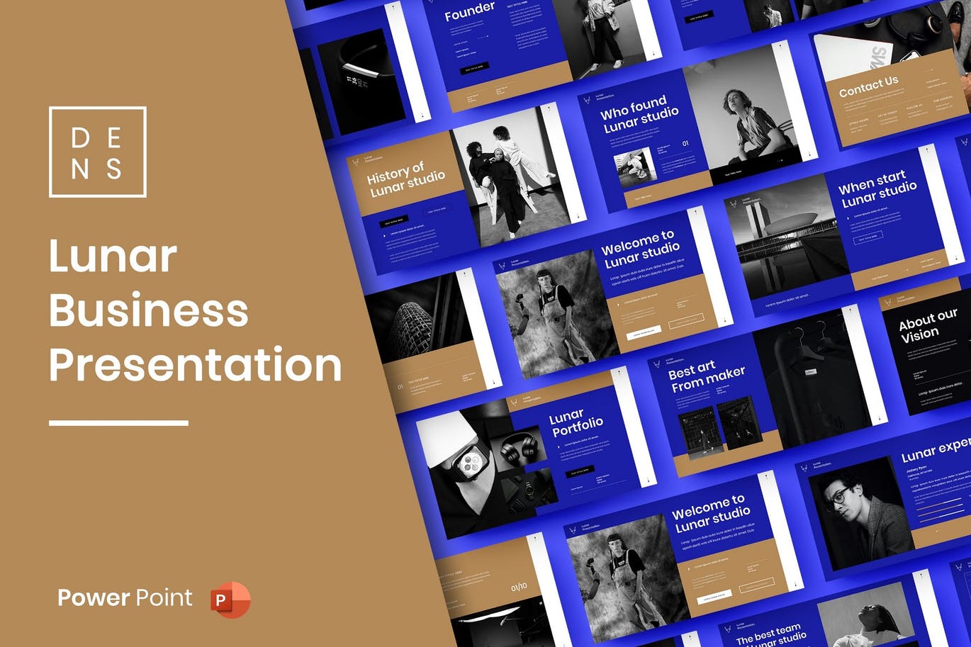 时尚高端配色的高品质商业商务powerpoint幻灯片演示模板（pptx）