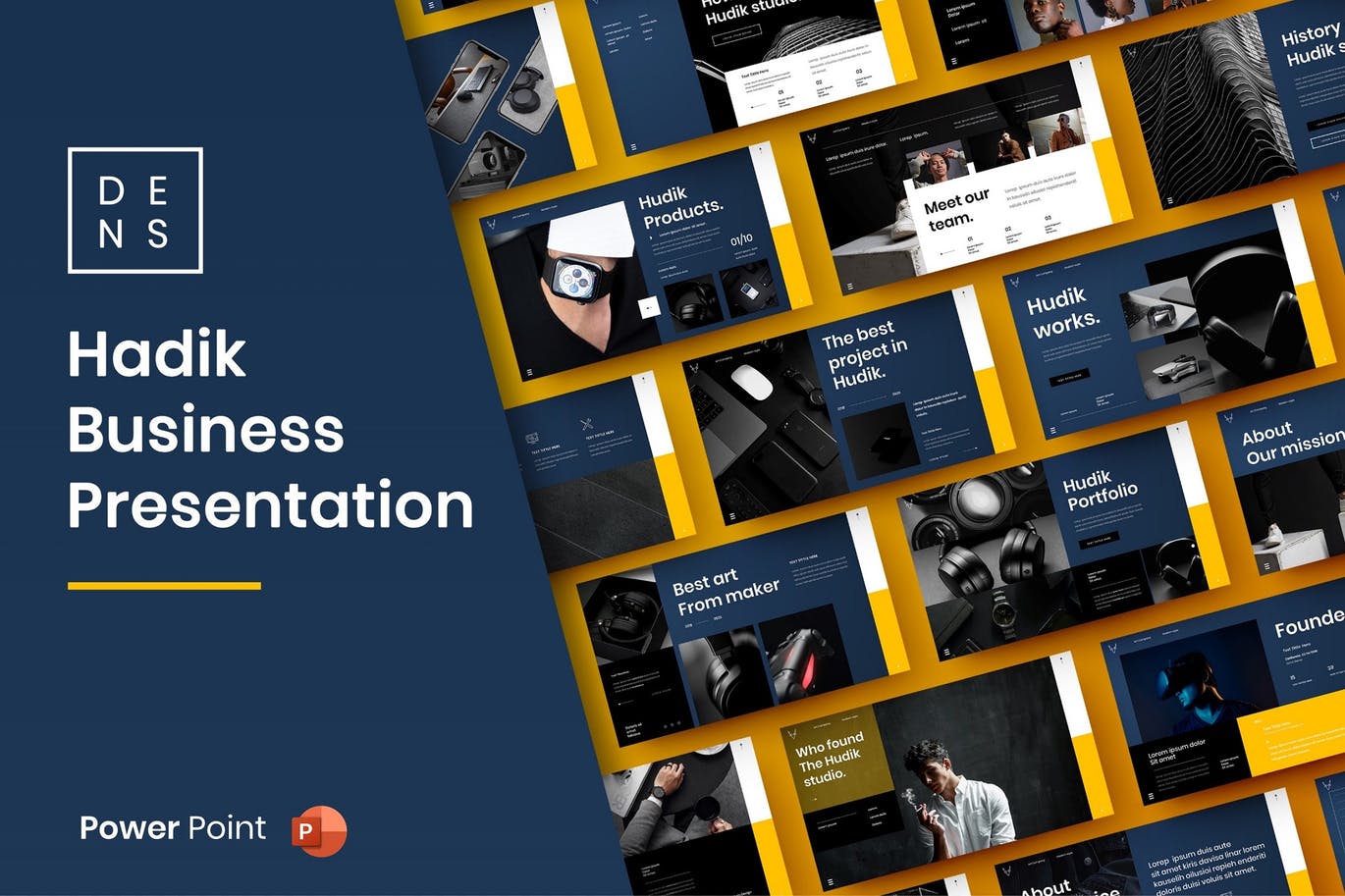 时尚高端多用途商业商务powerpoint幻灯片演示模板（pptx）