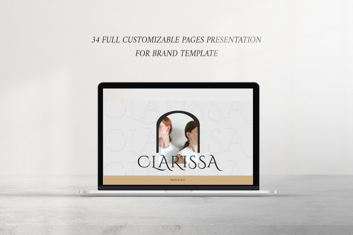 时尚高端简约清新优雅多用途的品牌展示powerpoint幻灯片演示模板（pptx）