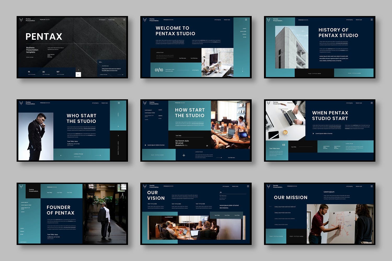 创意机构企业介绍PPT模板