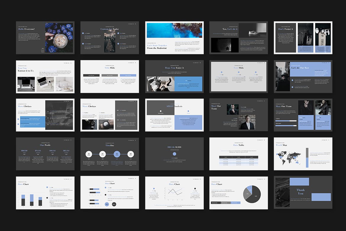 时尚简单的PPT模板