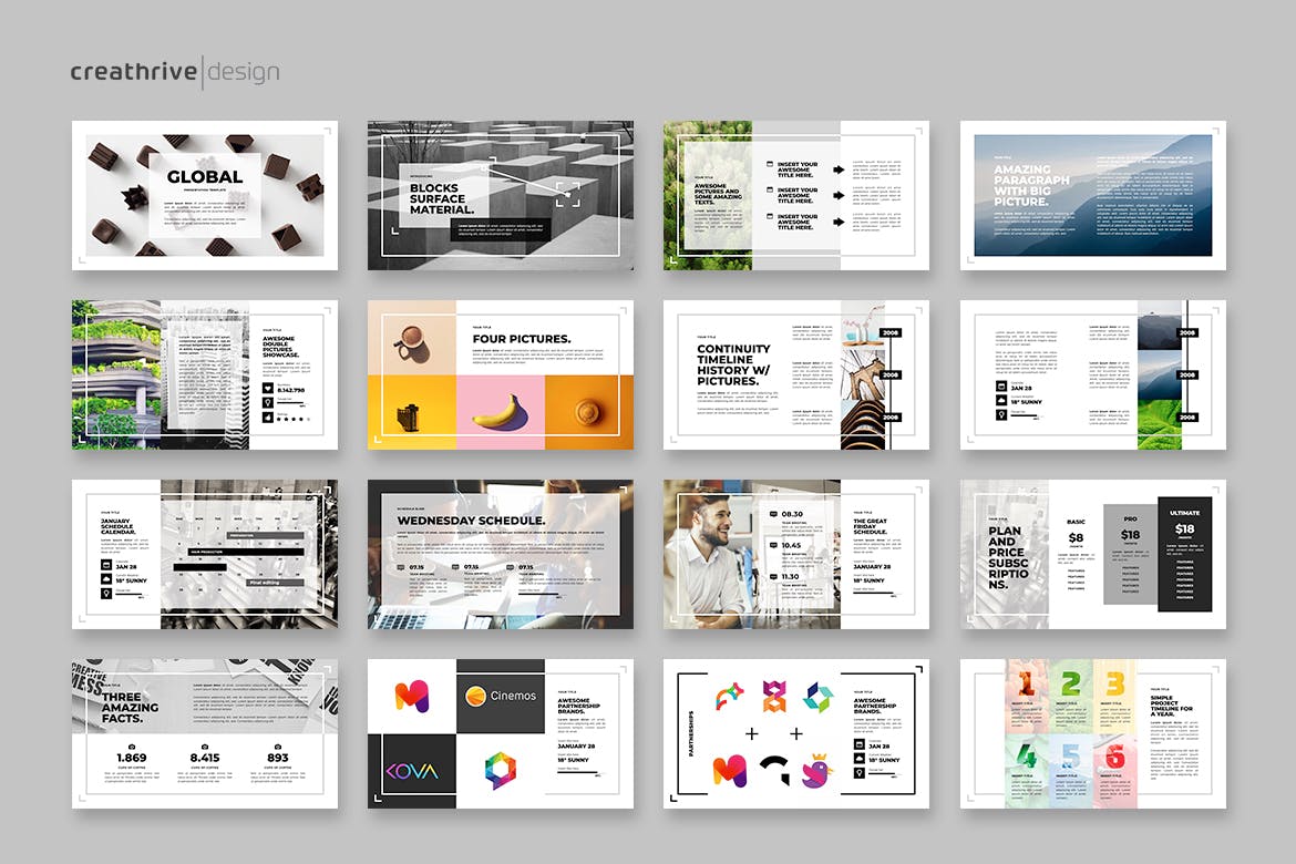 全球业务PPT模板